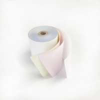 2 and 3 plys white yellow pink NCR paper rolls with custom printing logo